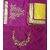 Leeps Prints Multicolor Chanderi Lace Saree With Blouse ( Colour Available)