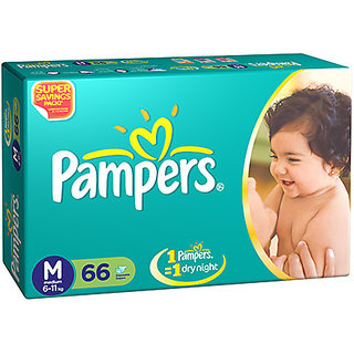 pampers diapers medium 66 pieces price