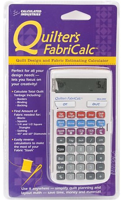 Buy Calculated Industries Quilter's FabriCalc Quilt Design and Fabric  Estimating Calculator Online @ ₹3790 from ShopClues