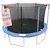 Upper Bounce Trampoline Replacement Enclosure Net for 7.5' Round Frames with Adjustable Straps