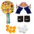 GKI Kids Star Table Tennis (T.T.F.I. Approved) Bat Combo with Pair of Palm Support, Pair of Wrist Band  Table Tennis Ba