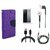 Poonam Purple Mercury Goospery Fancy Diary Wallet Flip Cover With Handfree,Tempered Glass,Data Cable,Aux Cable For Lenovo Zuk Z1