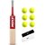 MRF Sticker Popular Willow Cricket Bat (Full Size) with Free Tennis Balls (6 Pcs.)  Head Bands (1 White + 1 Black)