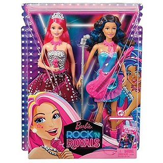 Buy Barbie Rock N Royals Princess Courtney Erika Doll Set