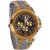 Rosra Round Dial Black  Gold Metal Strap Quartz Watch for Men