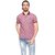 EX10SIVE Men's Cotton Blend MEHROON Polo Tshirt