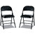 Gioteak Folding chair in black color 2 set