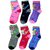 Neska Moda 6 Pairs Kids MultiColor Cotton Ankle Length Socks Age Group 3 to 7 Years SK231
