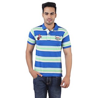 Online Amstead In Vouge Multicolor Cotton Polo Tshirt Prices