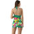 Gorgeous And Spectacular Swim Sexy Multi Color Scoop Neck Two Piece Skirted Tankini-Beach Wear.