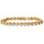 Mahi Gold Plated Heart shape combo of Earring  Bracelet with CZ for Women CO1104592G
