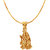 Mahi Casual Gold Plated Contemporary Pendant With Chain Only (Combo of 2)