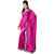 Ansu Fashion Pink Embroidery Georgette Saree (Option - 3)