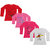 Indistar Girls Cotton Full Sleeve Printed T-Shirt (Pack of 4)_Red::white::Red::Pink_Size: 6-7 Year