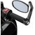 AutoSun Universal Oval Rear View Mirror for Bikes (Black)