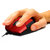 Amkette Weego Pro Optical Mouse With Ergonomic Design Red-Black