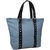 Irene Jam Button Blue PU Hand Bag