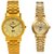 HMT Gold Quartz Couple Watch