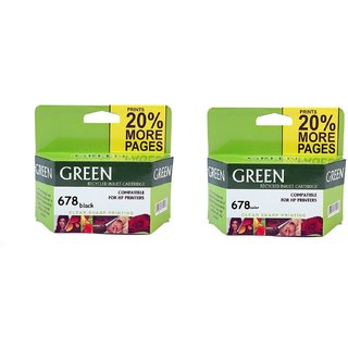 hp 678 combo pack compatible cartridges,black and color Ink Toner Cartridges