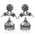 Spargz Handmade Parrot Style Oxidized Silver Plated Jhumka Earrings AIER 1004