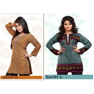 fcity.in - Comfy Women Crepe Kurti Combo Of 6 / Alisha Petite Kurtis