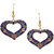 Jazz  Blue  Meenakari Dangler Earrings for Women
