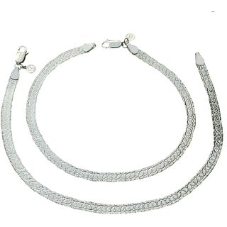 Ankit Collection Sterling Silver Anklet Set for Women (AC274AK)