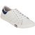 Blinder Men White  Blue Lace-up Sneakers