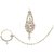 Designer White Stone Wedding Bridal Jewellery set 9 pcs.
