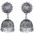 Spargz Indian Bollywood Oxidized Silver Plated Jhumka Earrings AIER 1006