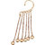 The Pari Golden Alloy Dangle Earring For Women