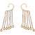 The Pari Golden Alloy Dangle Earring For Women