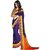RK FASHIONS Blue Faux Georgette Party Wear Printed Saree With Unstitched Blouse - RK215722
