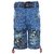 Punkster Blue Regular Fit Relaxed Chino Shorts With Belt For Boys