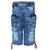 Punkster Blue Regular Fit Relaxed Chino Shorts With Belt For Boys