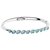 OM Jewells Rhodium Plated Blue  Silver Alloy Bracelets For Women