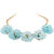 Fasherati Shinning Blue Floral Necklace for Girls