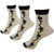 Syeety Pack of 3 Black Dotted Soft Skin Ankle Socks