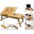 Portable Multipurpose Laptop Wooden E-table For Study Reading with dual fan