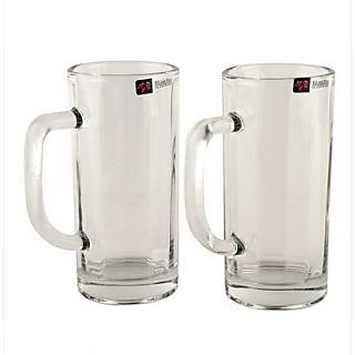 BlinkMax Glassware-Blinkmax Cowboy Beer Mug - Set Of 2 -353 Ml Each