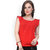 INDICOT Rayon Dress Tunic for Womens Red Tops