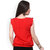 INDICOT Rayon Dress Tunic for Womens Red Tops
