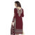 Drapes Womens Maroon Crepe Printed Dress material (unstitiched) DF1634 (Unstitched)