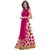 AIKA Pink Bhagalpuri Silk Self Design Semi Stitched Lehenga