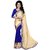 RK FASHIONS Blue Faux Georgette Party Wear Printed Saree With Unstitched Blouse - RK234892