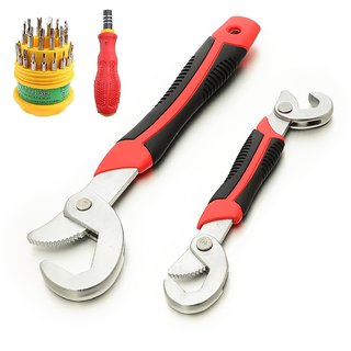 Kudos Combo of Snap N Grip Wrench Set And Jackly 31 In 1 Screwdriver Set