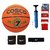Cosco Dribble Basketball (Size-7) with Air Pump, Black Head Band  Free Pair of Wrist Band  Soccer Socks