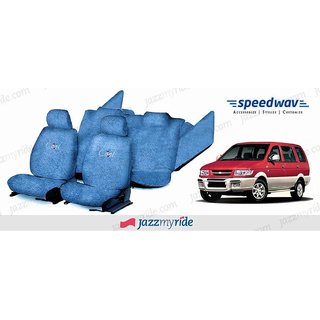Speedwav Cool Blue Towel Seat Cover Chevrolet Tavera Old