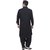 Arzaan Creation's Black Soft And Shiny  Pathani Suit