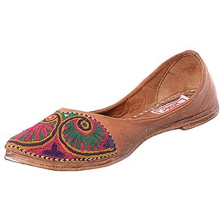 Leather mojari for womens discount
